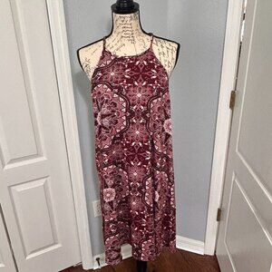 French Grey floral dress size large